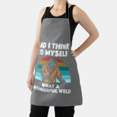 溶接最高のアートメンズアークウェダーパイプライナーエア エプロン (インサイチュ)