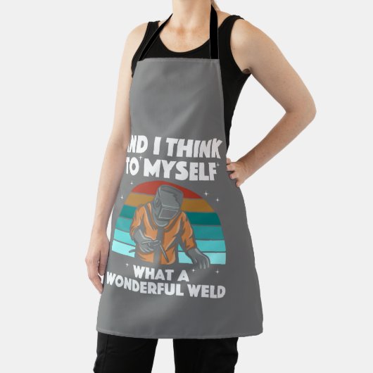 溶接最高のアートメンズアークウェダーパイプライナーエア エプロン (インサイチュ)