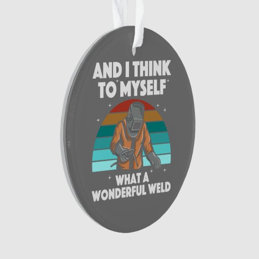 溶接最高のアートメンズアークウェダーパイプライナーエア オーナメント (正面)