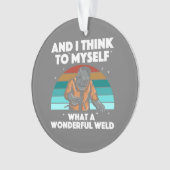 溶接最高のアートメンズアークウェダーパイプライナーエア オーナメント (正面)