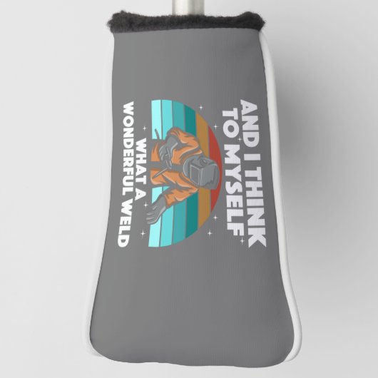 溶接最高のアートメンズアークウェダーパイプライナーエア ゴルフヘッドカバー (回転90)