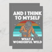 溶接最高のアートメンズアークウェダーパイプライナーエア シーズンカード (正面/裏面)