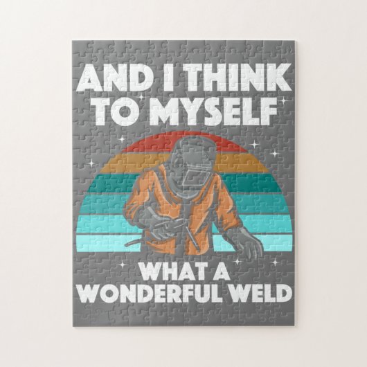 溶接最高のアートメンズアークウェダーパイプライナーエア ジグソーパズル (縦)