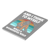 溶接最高のアートメンズアークウェダーパイプライナーエア ノートパッド (回転)