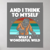 溶接最高のアートメンズアークウェダーパイプライナーエア ポスター (正面)