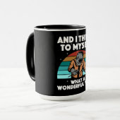 溶接最高のアートメンズアークウェダーパイプライナーエア マグカップ (正面左)