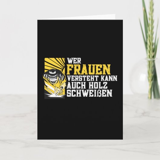 溶接業おもしろい務のスローガン カード (正面)