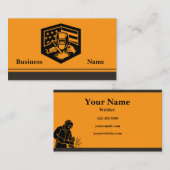 溶接業の名刺 名刺 (正面/裏面)