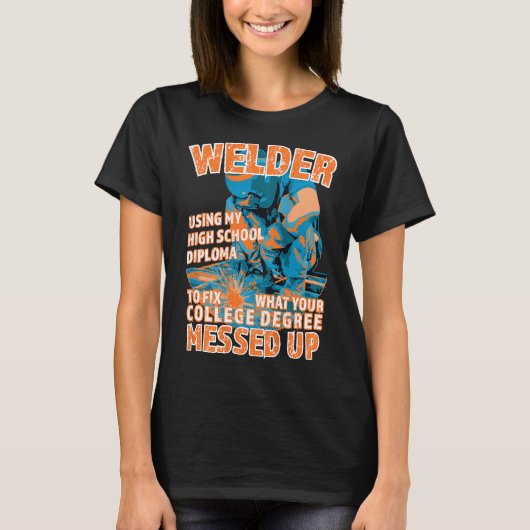 溶接業者技能技能授与L Tシャツ (正面)