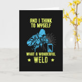 溶接機おもしろい引用文溶接ラブワーク カード (黄色い花)