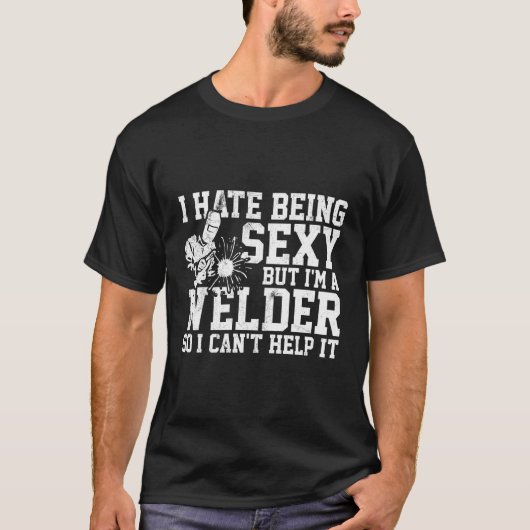溶接機おもしろい溶接ギフト Tシャツ (正面)