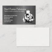 溶接機で金属を使用 | ブルーカラー 名刺 (正面/裏面)