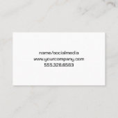 溶接機で金属を使用 名刺 (裏面)