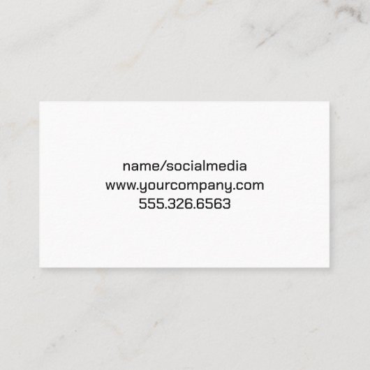 溶接機で金属を使用 名刺 (裏面)