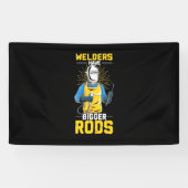溶接機のロッドが大きい 横断幕 (横)