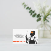 溶接機の名刺でマスクに溶接機 名刺 (スタンド正面)