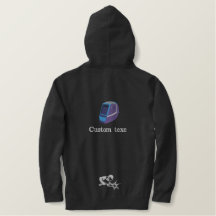 溶接機の溶接ロゴ刺繍シャツ