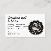 溶接機の溶接加工 名刺 (正面)