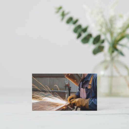 溶接機の溶接名刺 名刺 (スタンド正面)