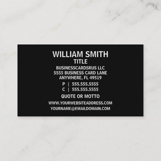 溶接機の溶接名刺 名刺 (裏面)