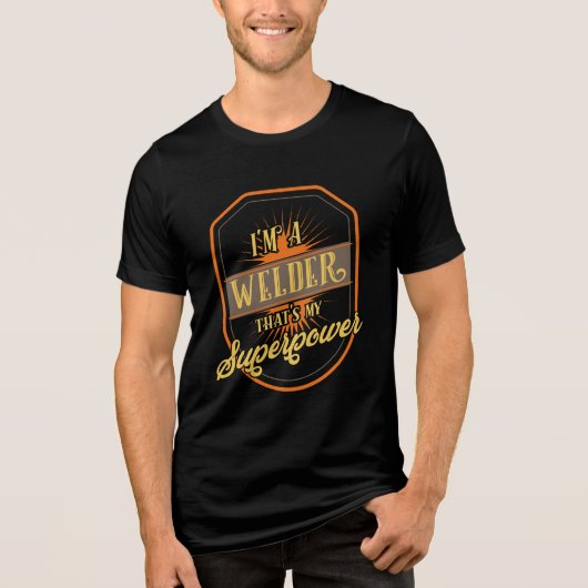 溶接機の溶接 トライブレンドＴシャツ (正面)