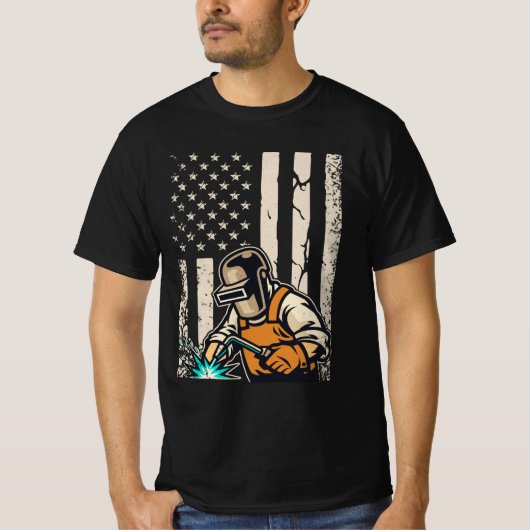 溶接機のTシャツ Tシャツ (正面)