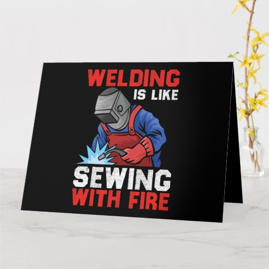 溶接機はすべての位置で行うことがおもしろいできる2 カード (黄色い花)