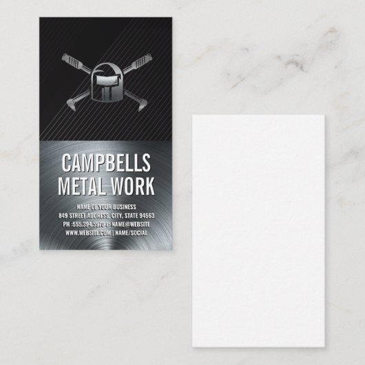 溶接機ロゴ | スチールスミス 名刺 (正面/裏面)