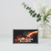 溶接機ロゴ |火花と金属 名刺 (スタンド正面)