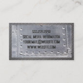 溶接機ロゴ |火花と金属 名刺 (裏面)