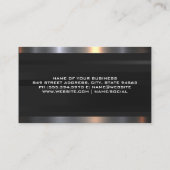 溶接機ロゴ |金属トリム 名刺 (裏面)