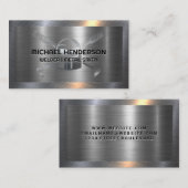 溶接機ロゴ |金属ブラシ 名刺 (正面/裏面)