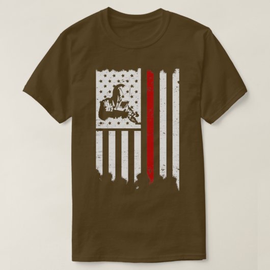 溶接機ヴィンテージ溶接機アメリカ国旗の溶接 Tシャツ (デザイン正面)