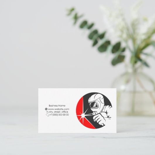 溶接機付溶接機 名刺 (スタンド正面)