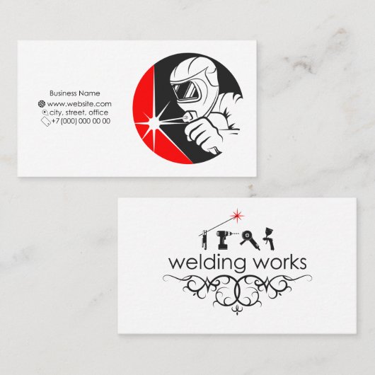 溶接機付溶接機 名刺 (正面/裏面)