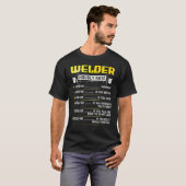 溶接機時給の溶接ギア溶接機メンズ Tシャツ (正面フル)