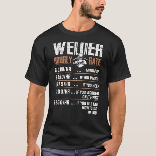 溶接機時給クラフトマン火炎金属鍛冶屋F Tシャツ (正面)