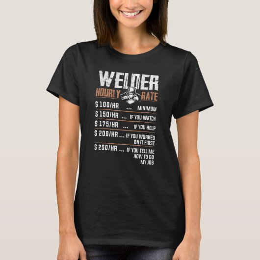 溶接機時給クラフトマン火炎金属鍛冶屋F Tシャツ (正面)