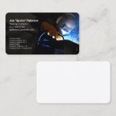 溶接機溶接トーチ火花の名刺 名刺 (正面/裏面)