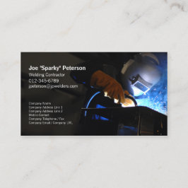 溶接機溶接トーチ火花 名刺