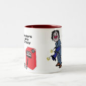 溶接機熱狂するは ツートーンマグカップ (中央)