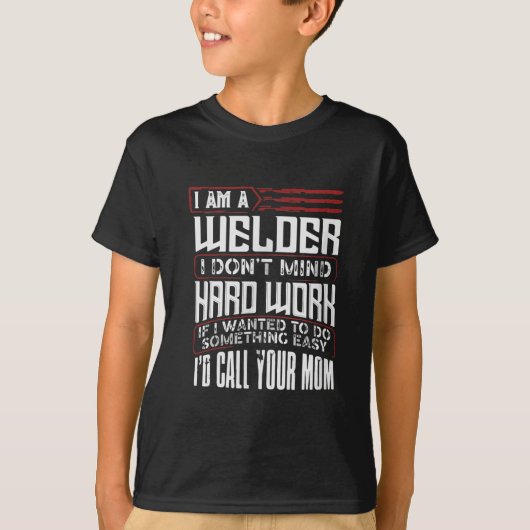 溶接機用おもしろいギフト |ウェルダーパパ恋人の贈り物 Tシャツ (正面)