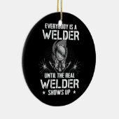 溶接機男性へおもしろい溶接凡例実在The セラミックオーナメント (右)