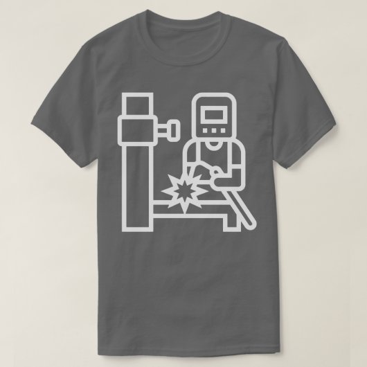溶接機素晴らし溶接プリントシンプル Tシャツ (デザイン正面)