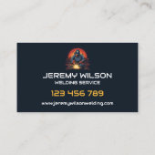 溶接機金属溶接サービス製作鋼材 名刺 (裏面)