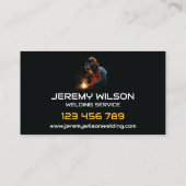 溶接機金属溶接サービス製作鋼材 名刺 (裏面)