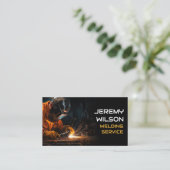 溶接機金属溶接サービス製作鋼材 名刺 (スタンド正面)