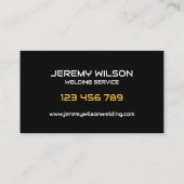 溶接機金属溶接サービス製作鋼材 名刺 (裏面)