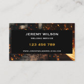 溶接機金属溶接サービス製作鋼材 名刺 (裏面)