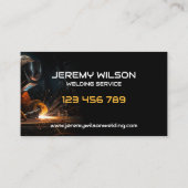 溶接機金属溶接サービス製作鋼材 名刺 (裏面)